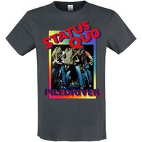 Status Quo &ndash; Status Quo Amplified Collection - Piledriver T-shirt charcoal