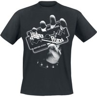 Judas Priest &ndash; Judas Priest British Steel Hand White T-shirt black