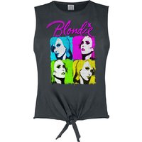 Blondie &ndash; Blondie Amplified Collection - Neon Quadrant Top charcoal
