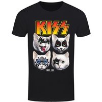 Kiss &ndash; Kiss Horror Cats Feline Four T-shirt black