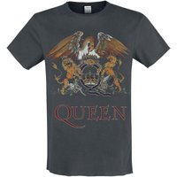 Queen &ndash; Queen Amplified Collection - Royal Crest T-shirt charcoal