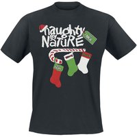 Naughty by Nature &ndash; Naughty by Nature Candy Cane Logo T-shirt black
