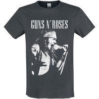 Guns N' Roses &ndash; Guns N' Roses Amplified Collection - Axl Live Profile T-shirt charcoal
