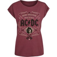 AC/DC &ndash; AC/DC High Voltage - Rock 'N' Roll T-shirt burgundy