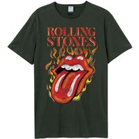The Rolling Stones &ndash; The Rolling Stones Amplified Collection - Hot Tongue T-shirt charcoal