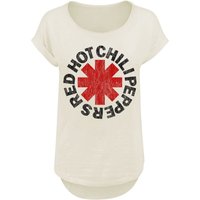 Red Hot Chili Peppers &ndash; Red Hot Chili Peppers Distressed Logo T-shirt beige