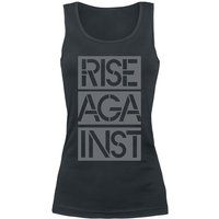 Rise Against &ndash; Rise Against Stacked Ghost Notes Stencil Top black