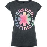Red Hot Chili Peppers &ndash; Red Hot Chili Peppers Coloured Logo Crystal T-shirt charcoal