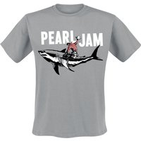 Pearl Jam &ndash; Pearl Jam Shark Cowboy T-shirt grey