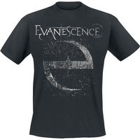 Evanescence &ndash; Evanescence Distressed Stamped T-shirt black