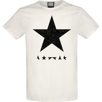 David Bowie &ndash; David Bowie Amplified Collection - Black Star T-shirt off white
